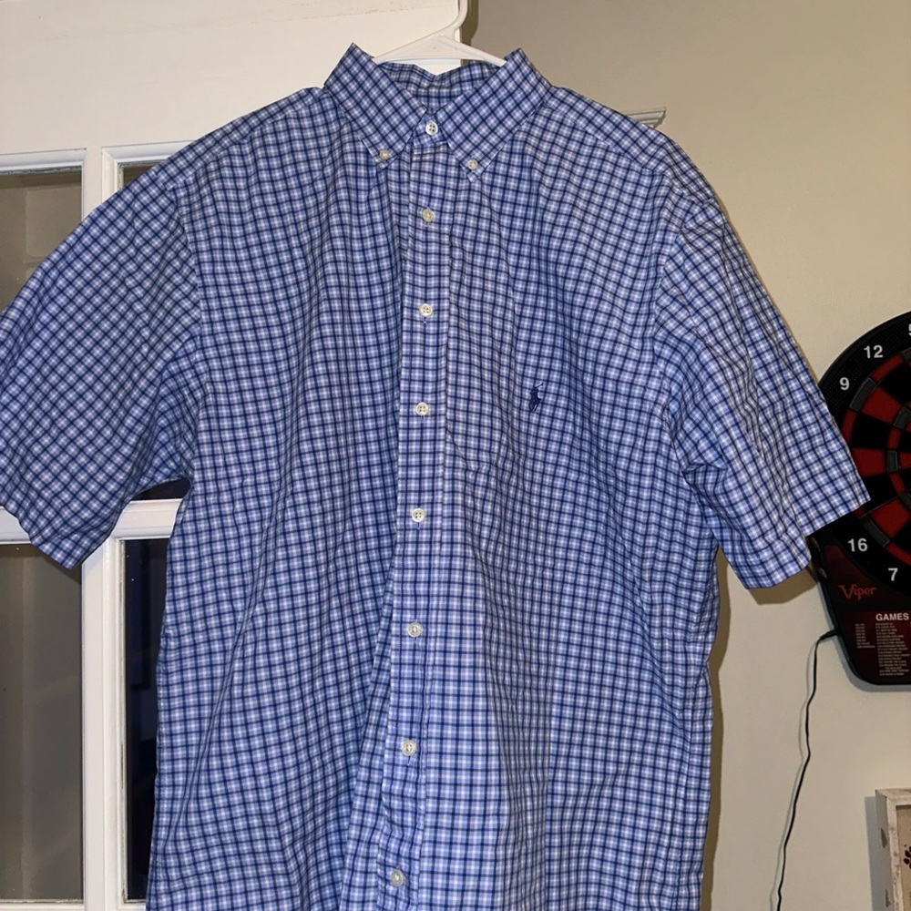 Ralph Lauren Blue Casual Button Down Shirt